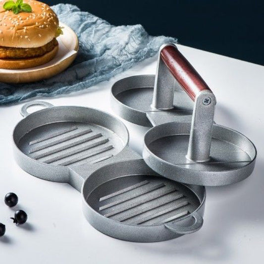 Aluminum Alloy Round Burger Press for Kitchen Use